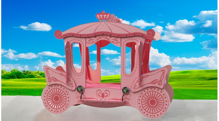 B122P Oueenie Carriage Bed